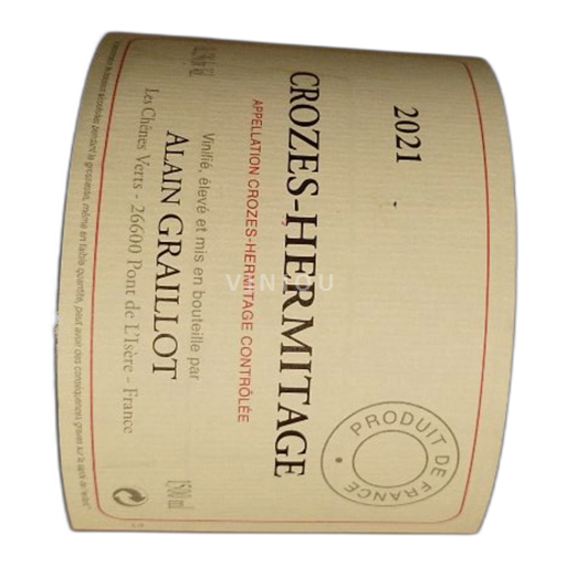 Thung lũng Rhône Crozes-hermitage Domaine Alain Graillot 2021