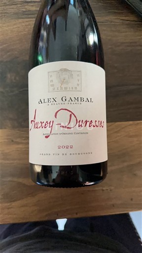 Burgundy Auxey-Duresses Alex Gambal 2022