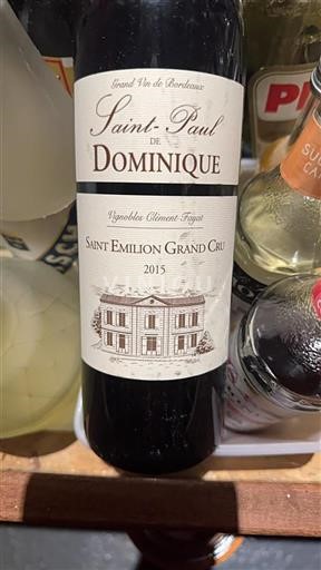 Burdeos Saint-Émilion Gran Cru Saint-Paul de Dominique 2015