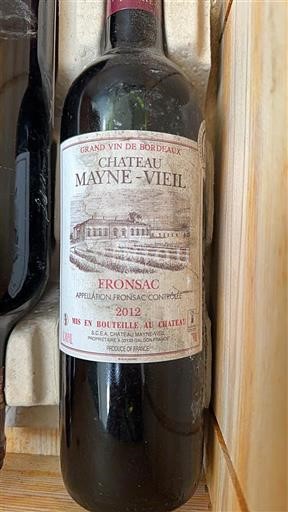 Bordo Фронсак Château Mayne-Vieil 2012