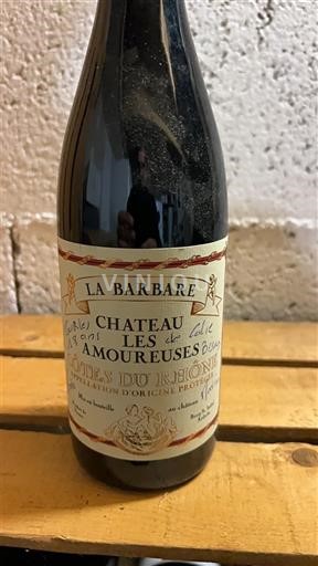 Rona dolina Côtes-du-Rhône Château Les Amoureuses La Barbare Neleten.