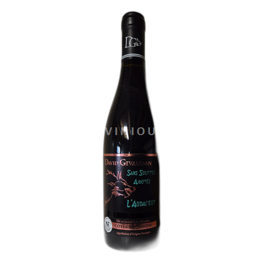Rhônen laakso Côtes-du-rhône David Givaudan L'Audacieux 2020