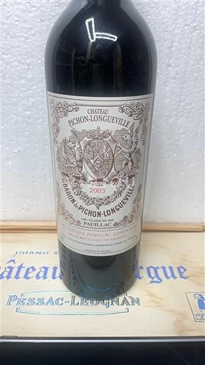 Bordeaux Pauillac Grand Cru Pichon Longueville Baron 2003
