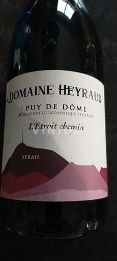 Loiren laakso Puy-de-Dôme Domaine Heyraud L'Etroit chemin Ei vuosikertaa