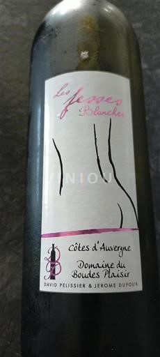 Loiredalen Côtes-d'Auvergne Domaine Boude Plaisir Les Fesses Blanches Icke årgångsbetecknad