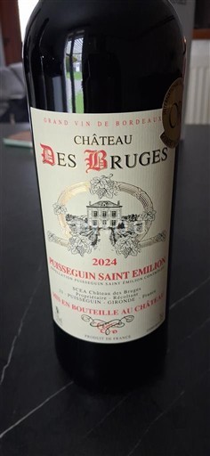 Bordéus Puisseguin-saint-émilion Château Des Bruges 2024