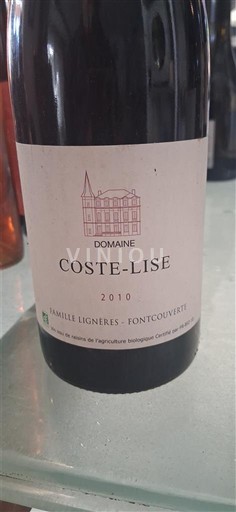 Languedoc Corbières Domaine Coste-Lise 2010