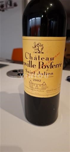 Bordeaux Saint-Julien Grand Cru Château Léoville Poyferré 2002