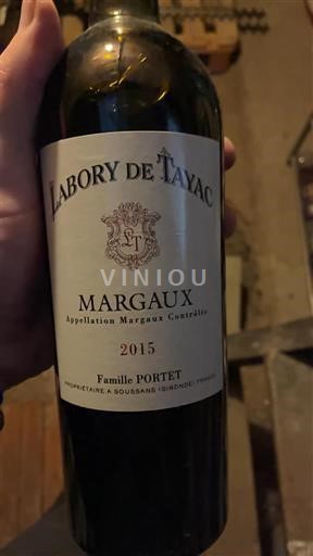 Bordeaux Margaux Labory de Tayac 2015
