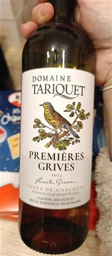 Sud-Ouest Côtes de Gascogne Tariquet Premières Grives 2022