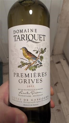South West Côtes de Gascogne Tariquet Premières Grives 2022