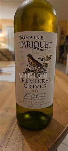 Jugozahod Côtes de Gascogne Tariquet Premières Grives 2022