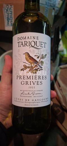 Sud-Vest Côtes de Gascogne Tariquet Premières Grives 2022