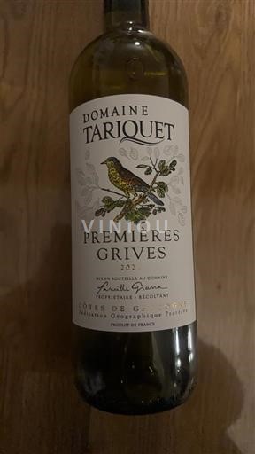 South West Côtes de Gascogne Tariquet Premières Grives 2022