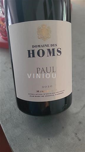 Languedoc Minervois Domaine Des Homs Paul 2020