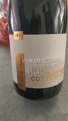 Languedoc Faugères Domaine Cottebrune Parole de Berger 2021