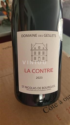 Loiredalen Ospecificerad Domaine Des Geslets La Contrie 2023