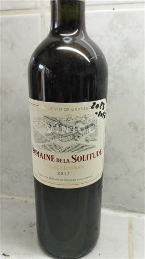 Bordeaux Pessac-Léognan Domaine La Solitude Grand vin de graves 2017