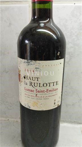 Bordeaux Lussac-saint-émilion Haut la Rulotte 2014