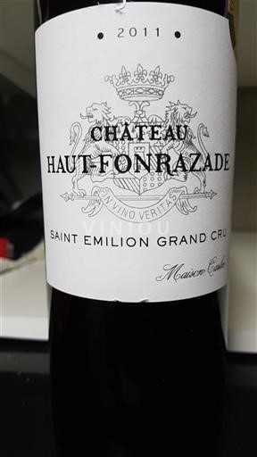 Bordeaux Saint-Émilion Grand Cru Grand Cru Château Haut Fonrazade 2011