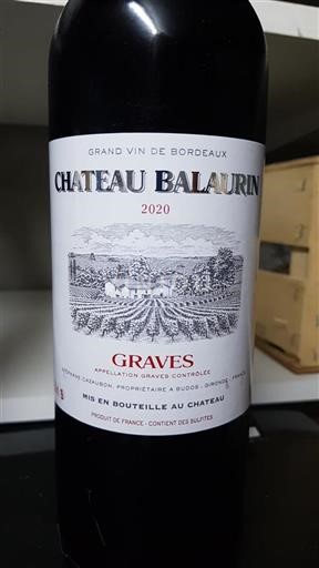 Bordeaux Graves Château Balaurin 2020