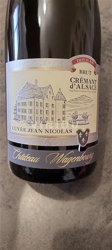 Alsace Crémant d'Alsace Château Wagenbourg Jean Nicolas 2023