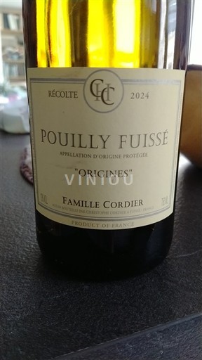 Burgundsko Pouilly-fuissé Famille Cordier Origines 2024