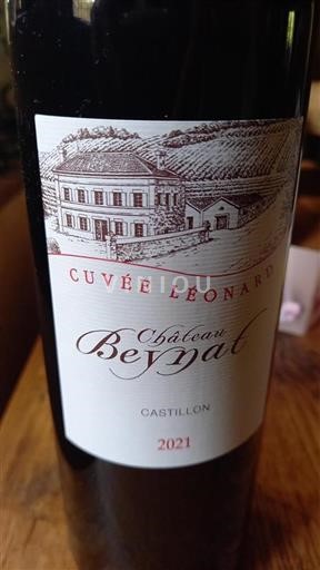 Bordeaux Castillon Côtes de Bordeaux Château Beynat Léonard 2021