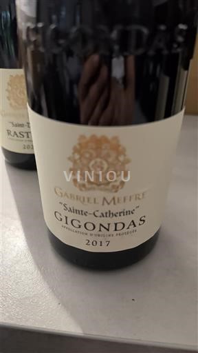 Rhônen laakso Gigondas Gabriel Meffre Sainte Catherine 2017