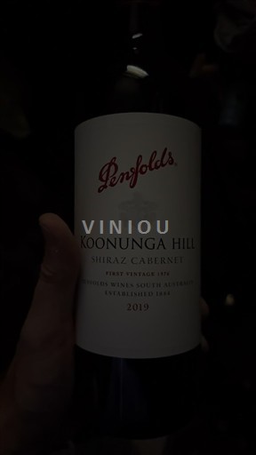 Jižní Austrálie Nespecifikováno Penfolds Koonunga Hill Shiraz Cabernet 2019