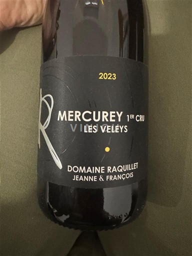 Borgogna Mercurey Premier Cru Raquillet Les Veleys 2023