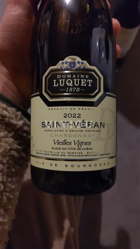 Bourgogne Saint-Véran Domaine Luquet Vieilles Vignes 2022