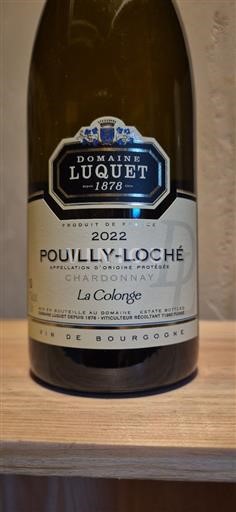 Burgund Pouilly-loché Domaine Luquet La Colonge 2022