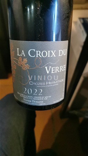Vallée du Rhône Crozes-hermitage Olivier Dumaine La Croix du Verre 2022