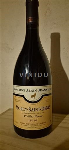 Burgundi Morey-Saint-Denis Domaine Alain Jeanniard Vieilles Vignes 2016
