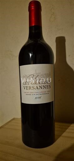 Bordeaux Saint-Émilion Grand Cru Clos Les Grandes Versannes 2016