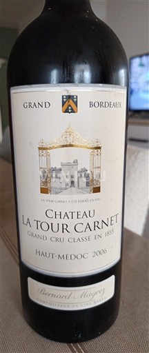 Burdeos Haut-Médoc Grand Cru La Tour Carnet 2006