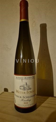 Alsacia Alsacia Gran Cru Grand Cru Meyer-Fonné Wineck-Schlossberg 2018
