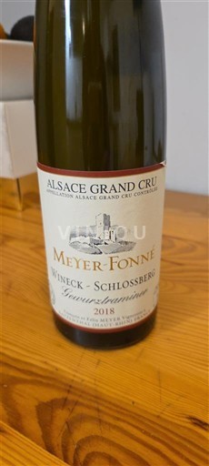 Alzacija Alsace Grand Cru Grand Cru Meyer-Fonné Wineck-Schlossberg 2018
