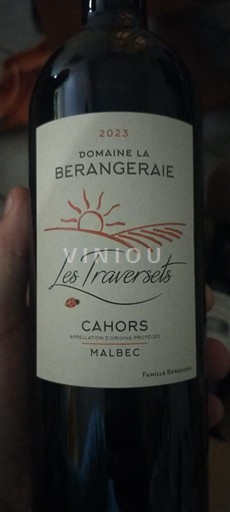 Sud-Ouest Cahors Domaine La Berangeraie Les Traversets 2023