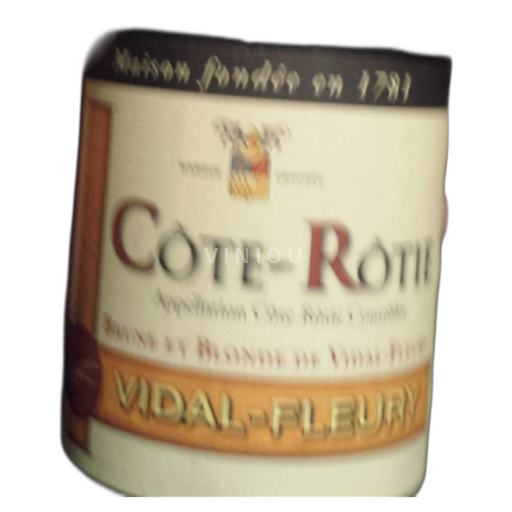 Rhônedalen Côte-rôtie Vidal-Fleury Brune et Blonde 2013