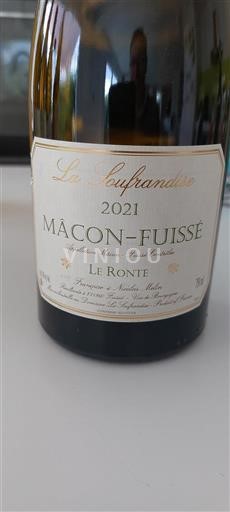 Burgundi Mâcon ja Mâcon-kylät La Soufrandise Le Ronté 2021