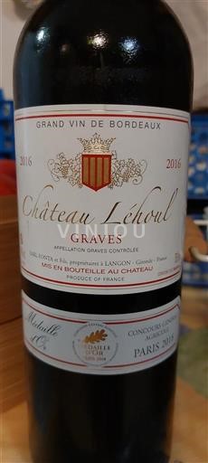 Bordeaux Graves Château Léhoul 2016