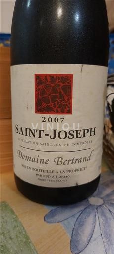 Rhône-dalen Saint-Joseph Domaine Bertrand 2007