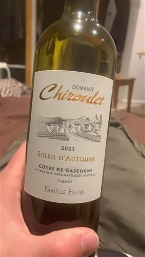Zuidwest-Frankrijk Côtes de Gascogne Domaine Chiroulet Soleil d'Automne 2023