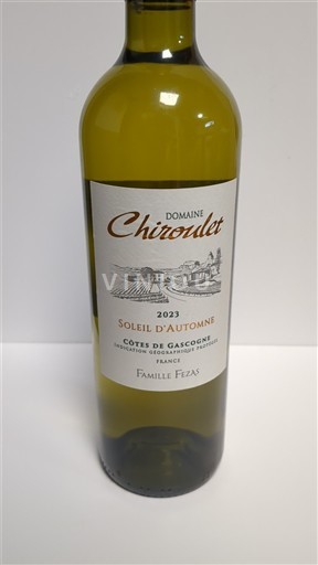 Tây Nam Côtes de Gascogne Domaine Chiroulet Soleil d'Automne 2023