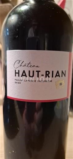 Bordeaux Château Haut-Rian 2020