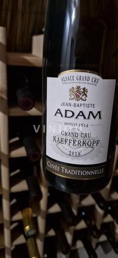 Alsace Không được chỉ định Grand Cru Jean-Baptiste Adam Traditionnelle 2018