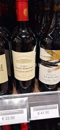 Bordeaux Saint-Émilion Grand Cru Clos Saint-Vincent 2018