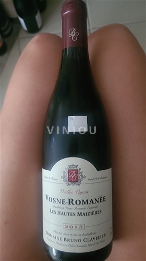 Burgundi Vosne-Romanée Bruno Clavelier Les Hautes Maizières 2013